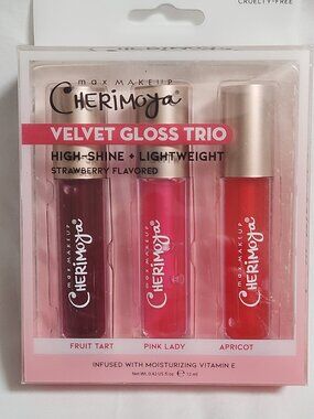 MAX MAKEUP Cherimoya Velvet Gloss Trio